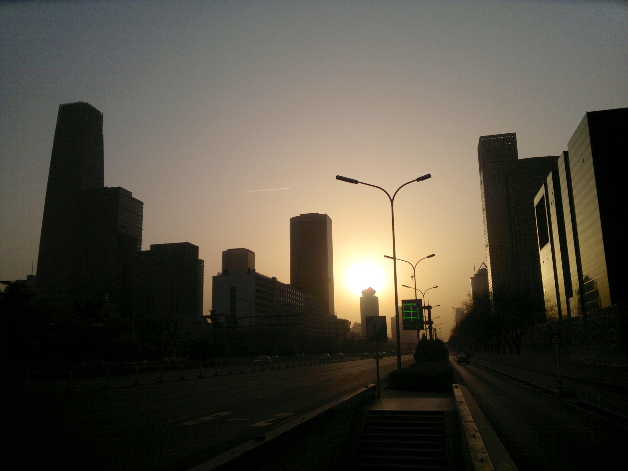 Guomao sunrise