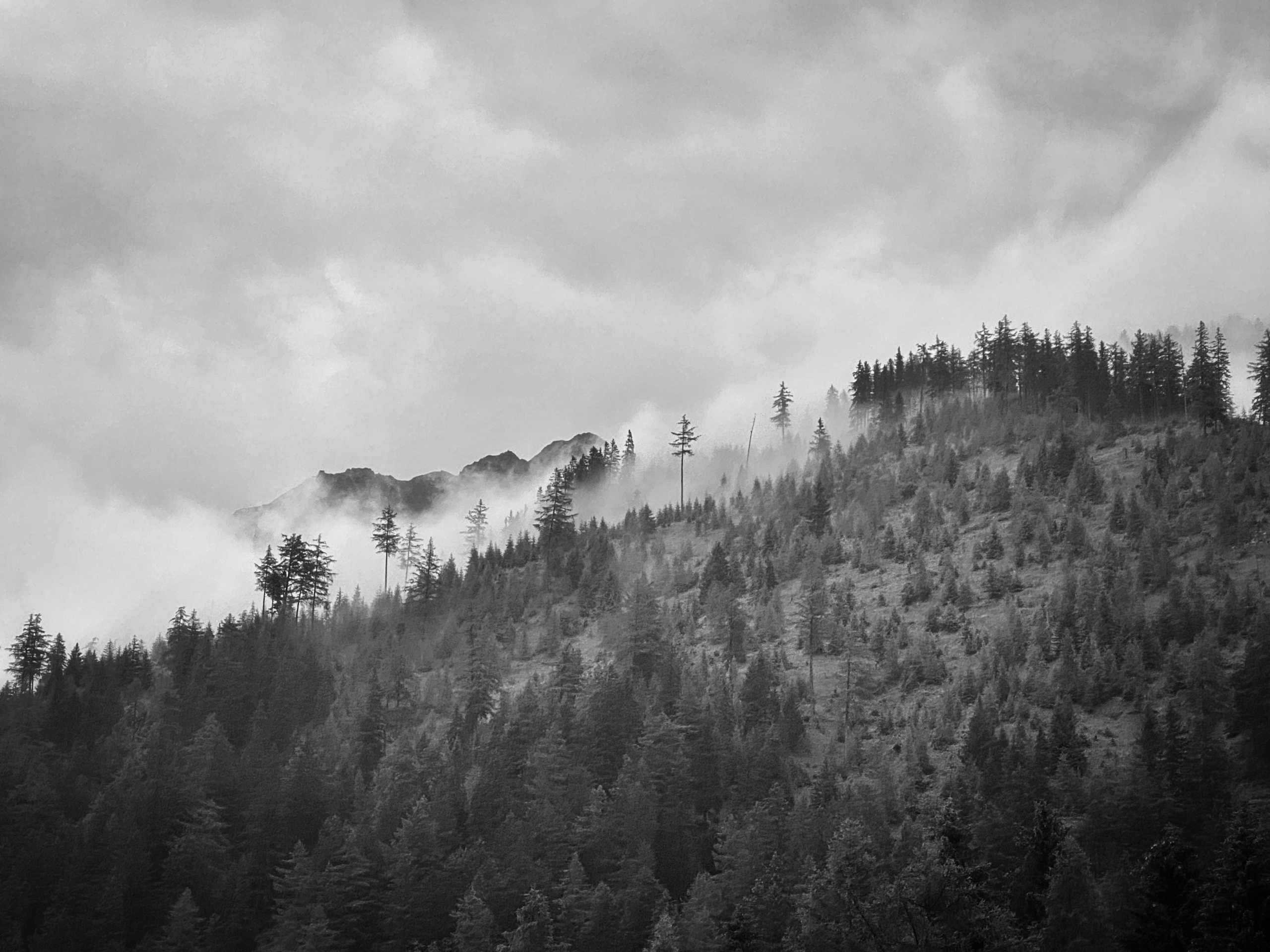 Cloudy mountain