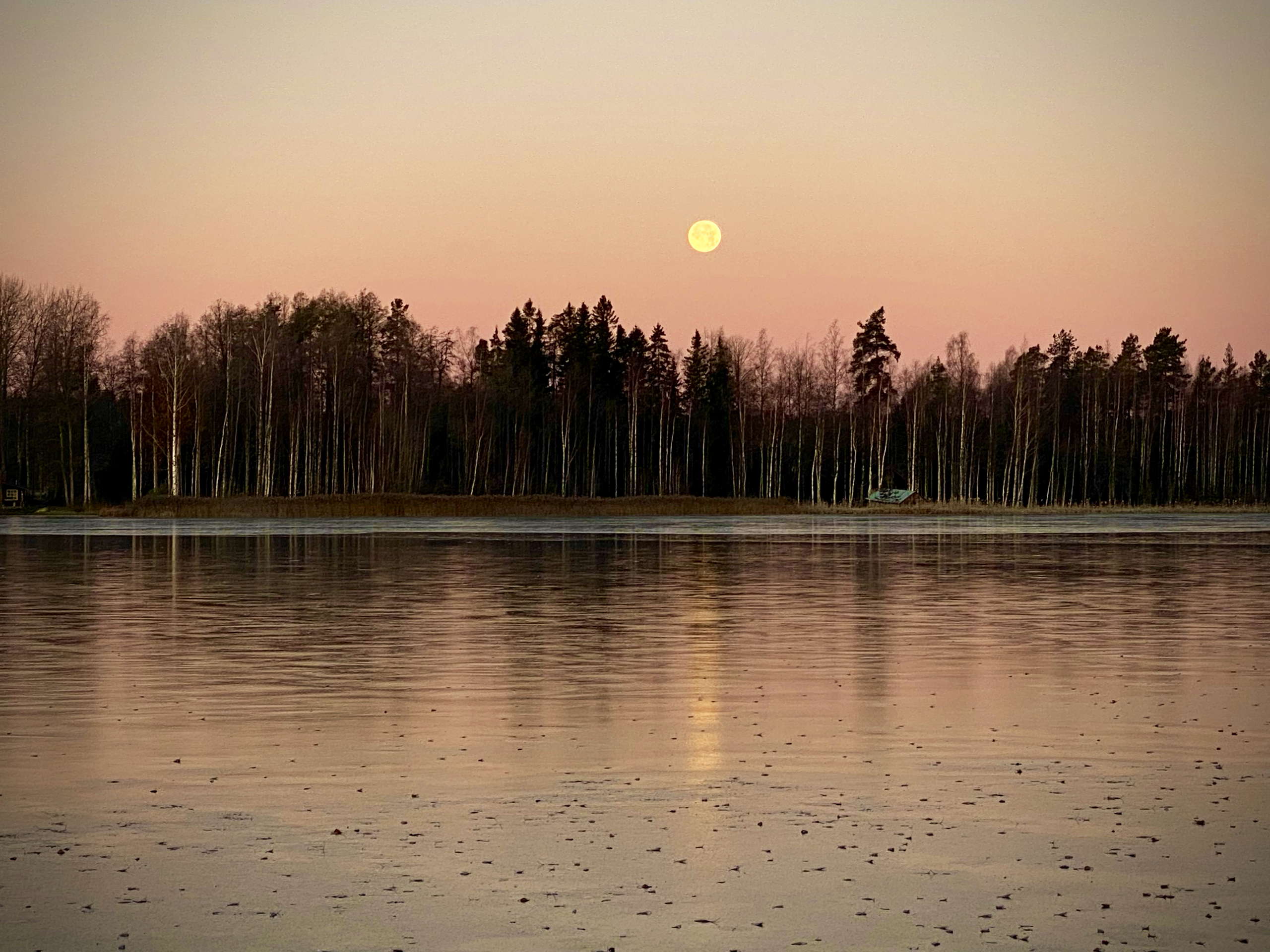 Icy lake