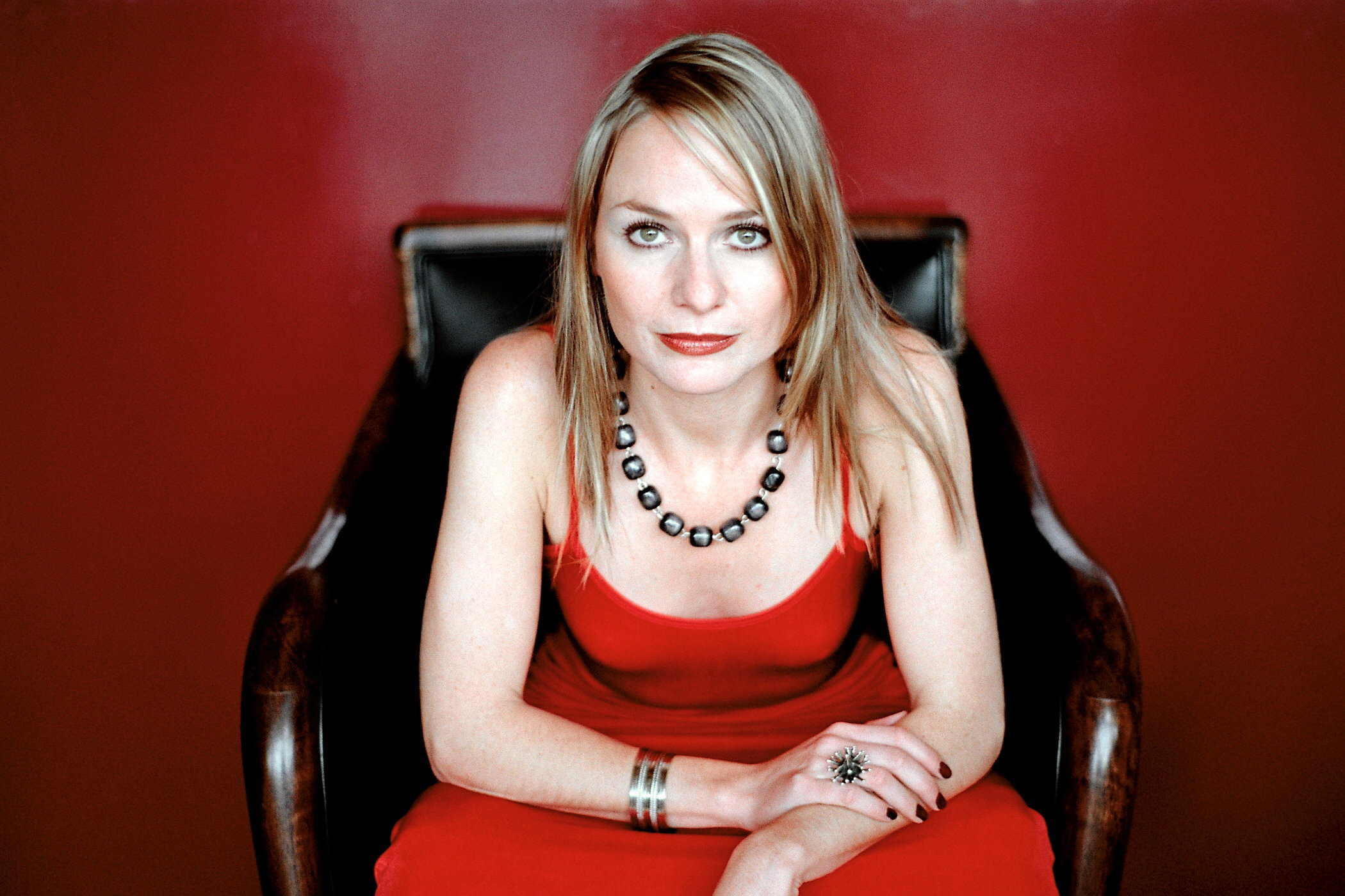 Lady in red