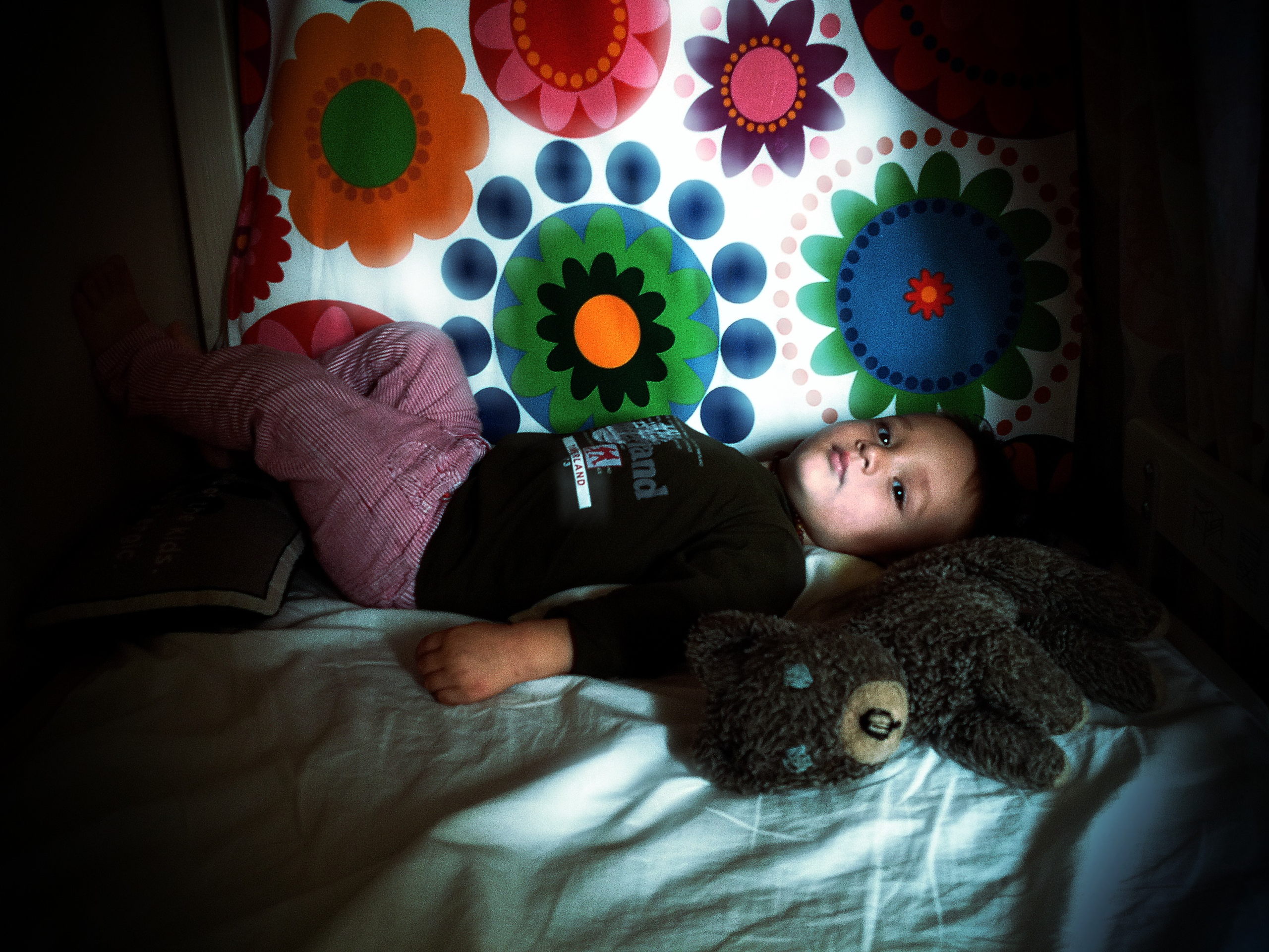 Luca in bed